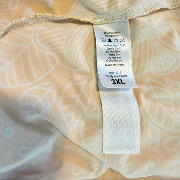 LuLaRoe Yellow White Sundress Midi Casual - Picture 8 of 9